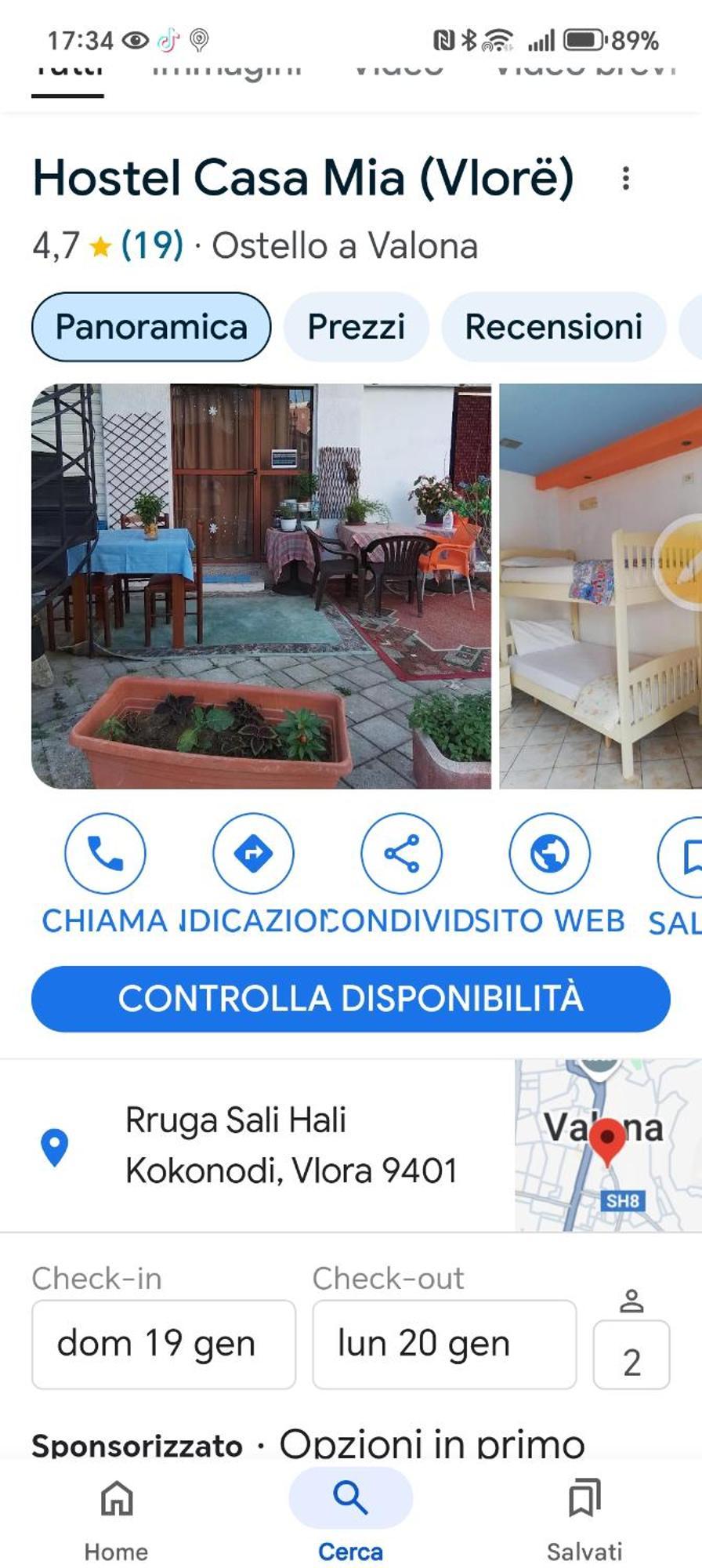 הוסטל Vlorë Casa Mia חדר תמונה